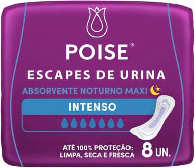 Poise® Absorvente para Escapes de Urina Noturno Maxi 8un
