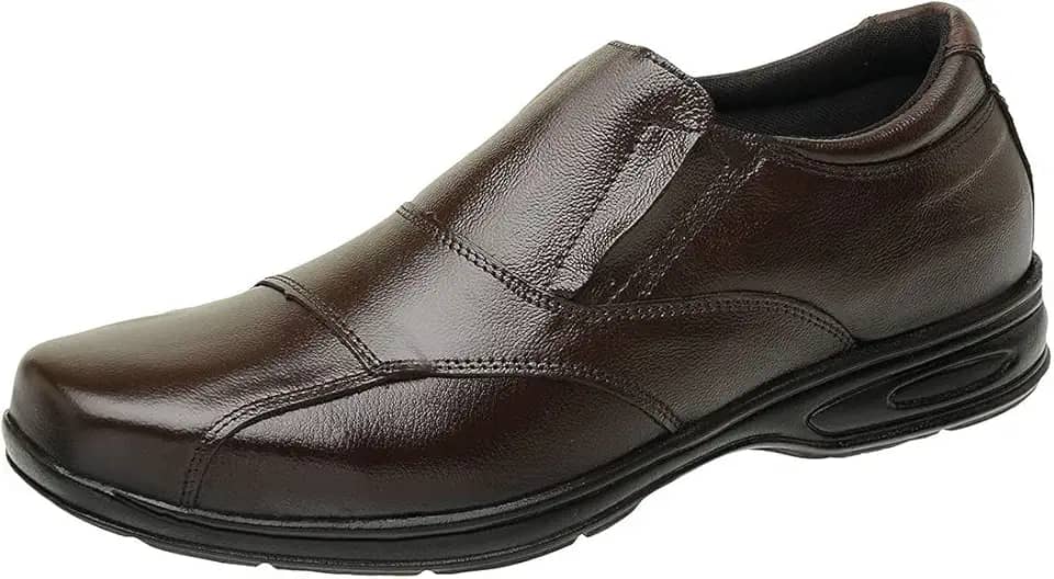 Sapato Social Couro Legítimo Anti Stress Conforto Ortopédico 5080