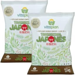 Kit 3kg de Fertilizante Adubo Bokashi Japonês Vitaplan em Saco Tradicional Orgânico para Horta e Jardim - Nutriplan
