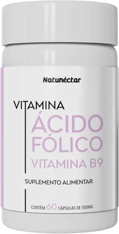 Ácido Fólico Vitamina B9 1000mcg - 60 cápsulas