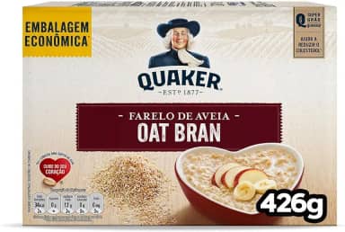 Farelo de Aveia Quaker Oat Bran Caixa 426g Embalagem Econômica