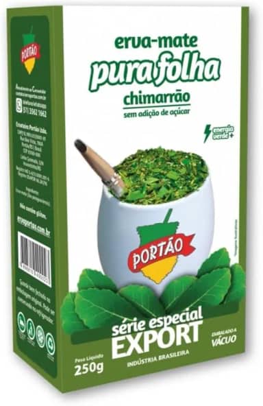 Erva Mate Chimarrão Pura Folha Export Portão a Vácuo 250g.