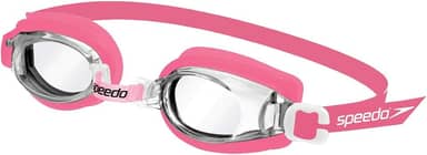 Óculos de Natação Infantil, Speedo, Jr Captain, Lentes Com Proteção UV, Narizeira Ajustável e Tiras Em Silicone