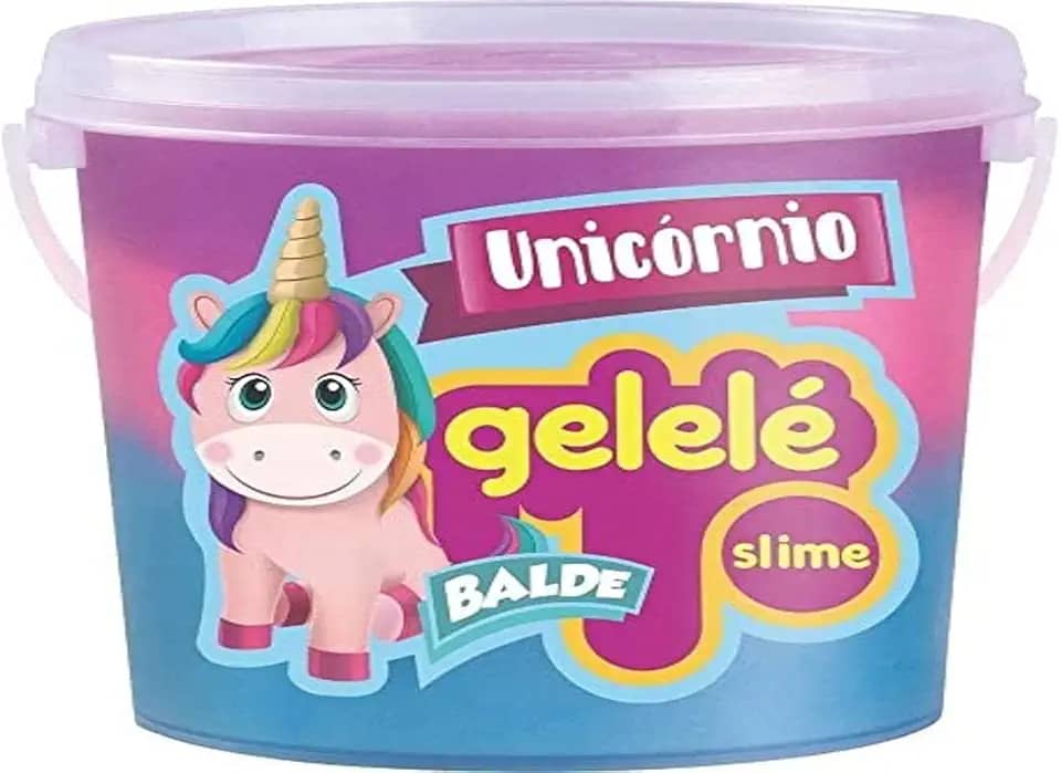 Slime De Unicórnio Gelelé Balde Com 457G