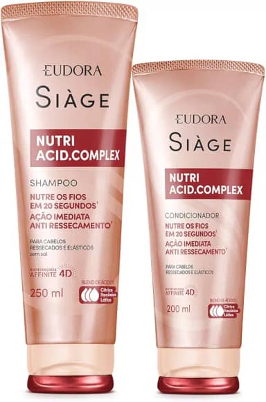 Combo Siàge Nutri Acid.Complex: Shampoo 250ml + Condicionador 200ml