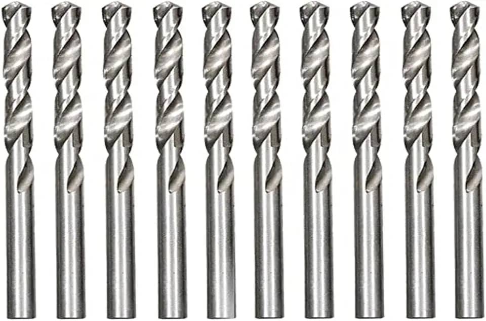 Brocas aço rápido para metal 3/32 polegadas hss 10 peças mtx