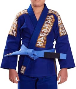 Kimono Trançado Light Jiu Jitsu, Haganah, Azul, M3