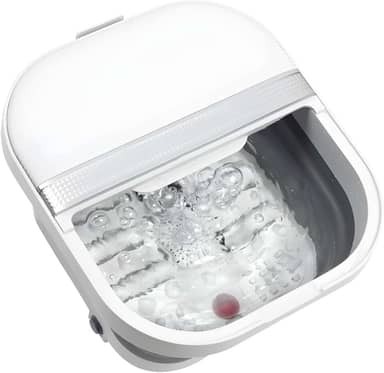 Hidromassageador Dobrável para Pés com Aquecimento Rolos Massageadores Spa Portátil de Imersão e Relaxamento Pedicure em Casa Design Compacto para Autocuidado (110)