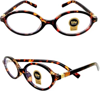 Armação Óculos sem Grau Feminino Oval em Acetato