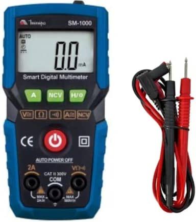Multimetro Digital Smart SM-1000 Minipa Com Lanternas e Pontas de Teste