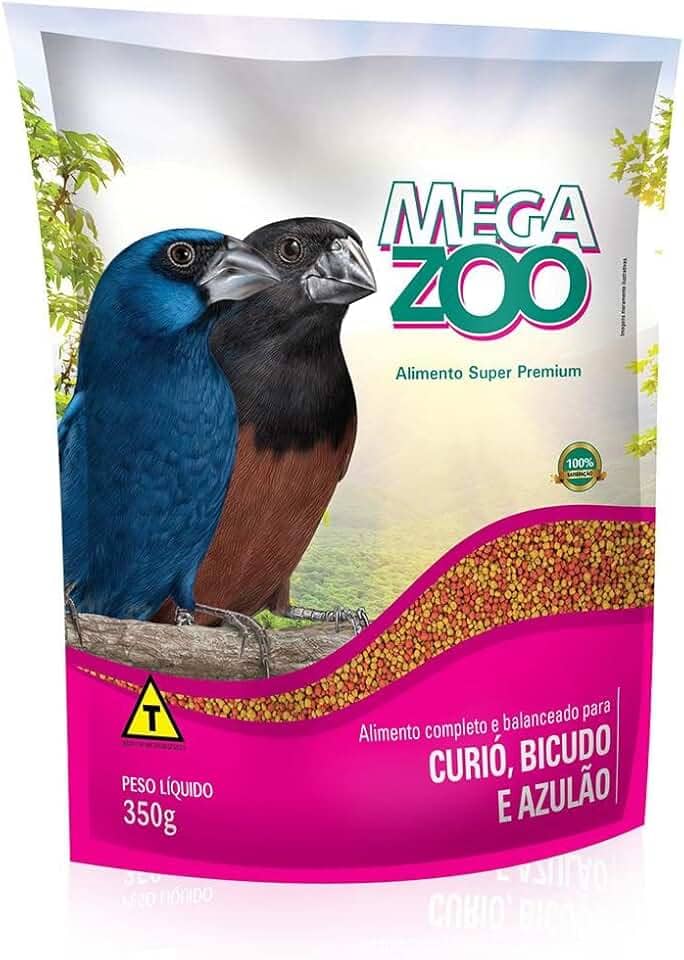 Ração Megazoo Mix para Curiós, Bicudos e Azulões - 350g