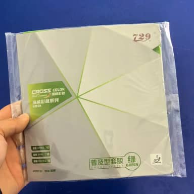 729 Friendship Série 729 Cruz Verde/Azul Tênis de Mesa Borracha, Espinhas pegajosas em Borracha Colorida Ping Pong com Borracha Aprovada pela ITTF, Elementar e Universal, 2,2 mm, H42-44