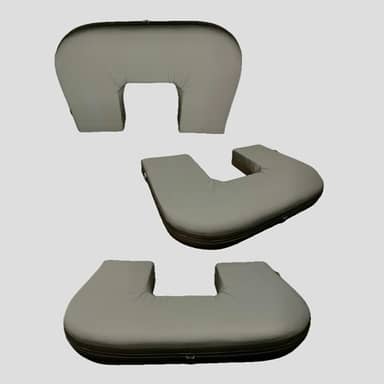 Almofada Amamentação Grande Cinza Gêmeos