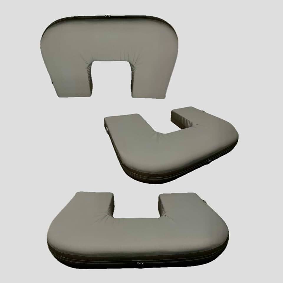 Almofada Amamentação Grande Cinza Gêmeos