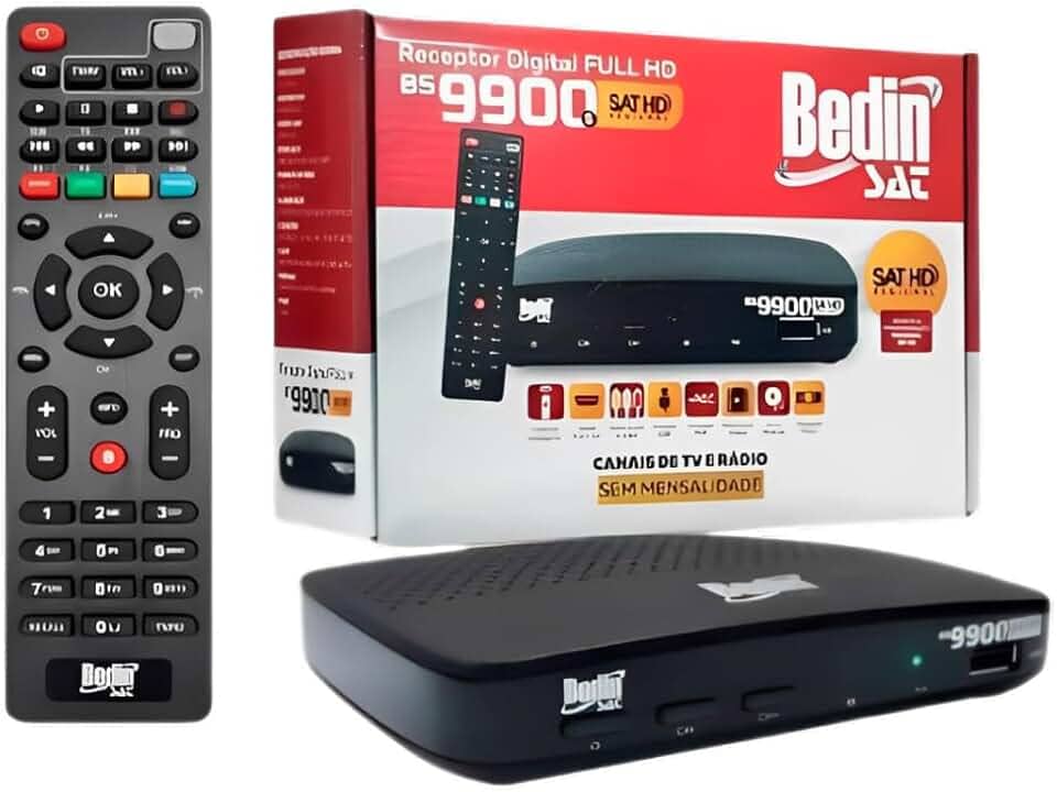 Receptor Digital Sat Hd Regional Banda Ku Bs9900s Bedin