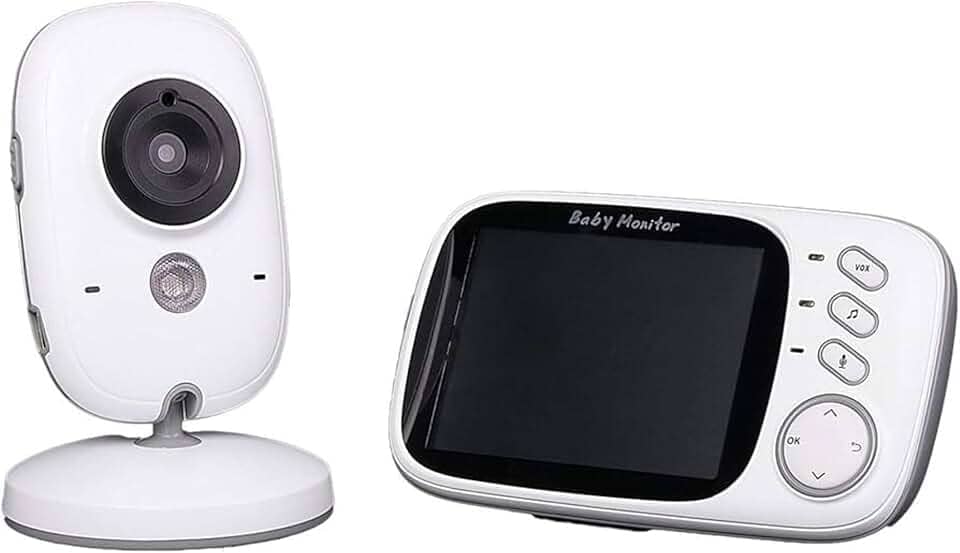 Babá Eletrônica com Câmera Sem Fio Áudio VOX Visão Noturna Monitor de Bebê Temperatura Sem Wifi Bivolt Alcance 260m - Tela 4.3" Vb603