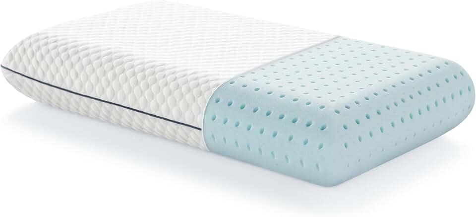 WEEKENDER Almofada de espuma viscoelástica em gel – Almofada de resfriamento ventilada – Capa removível, lavável na máquina – Padrão