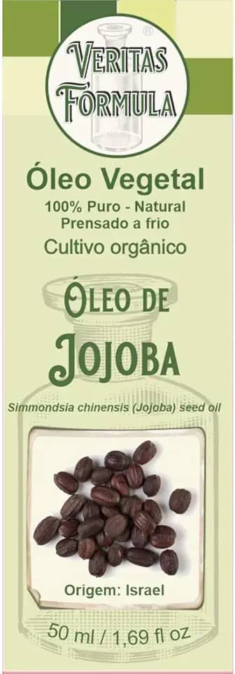 Óleo Vegetal de Jojoba Prensado a Frio – 100% Puro e Natural | Hidratação para Pele, Cabelos e Unhas | Vegano – 50ml | Origem Israel