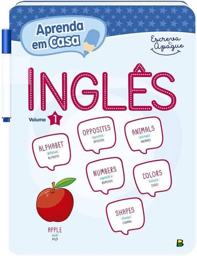 Aprenda em Casa Escreva e Apague: Inglês V1