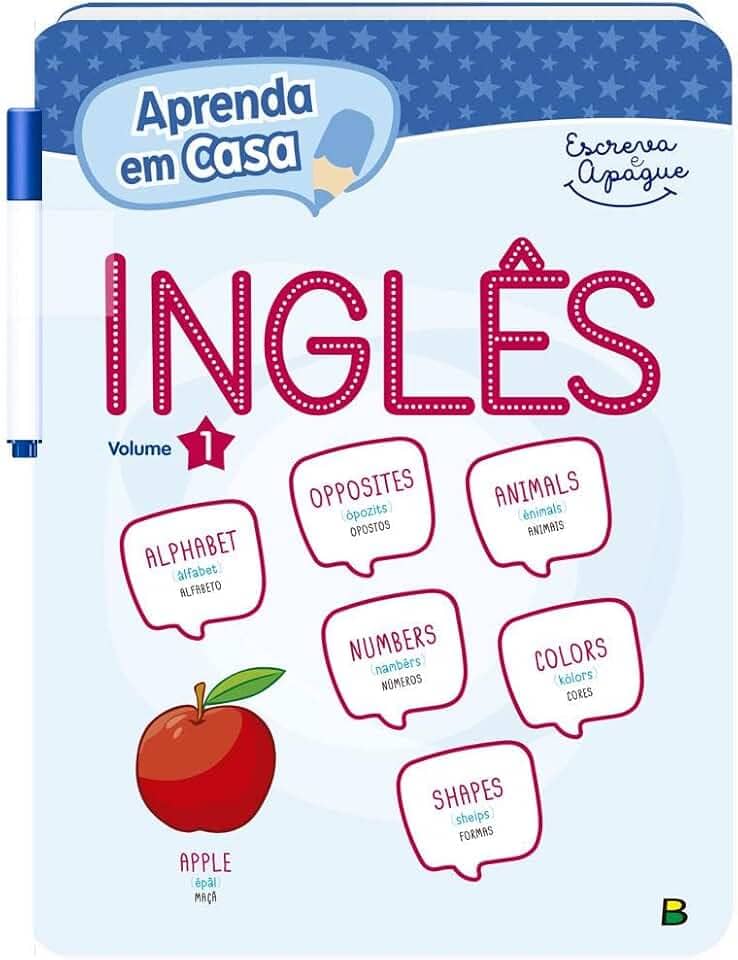 Aprenda em Casa Escreva e Apague: Inglês V1