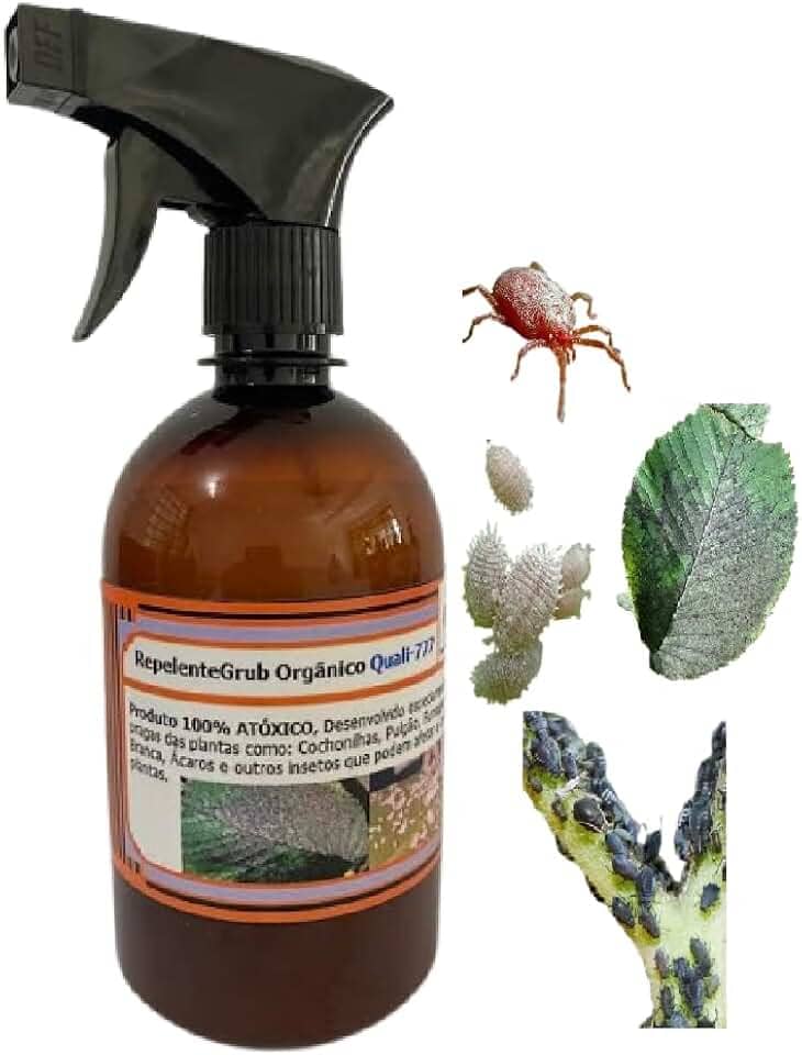 Defensivo Orgânico Repelentegrub Quali777 500ml Cochonilha, Pulgão