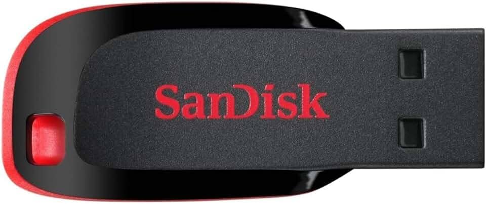 Pen Drive Cruzer Blade, SanDisk, 64GB, SDCZ60-064G-B35, Preto