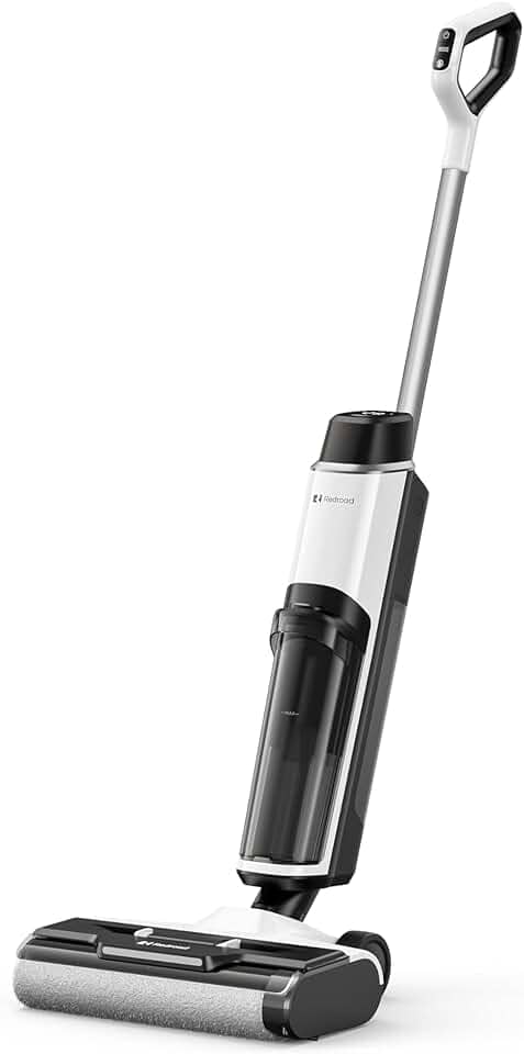 Aspirador Vertical de Pó Redroad W15 Sem Fio 3 em 1 Aspira Passa Pano Autolimpante Para Sólidos e Líquidos Pelos de Pet Cachorro Gato Potente Com Filtro HEPA Bivolt Aspirador 200w Capacidae 910ml