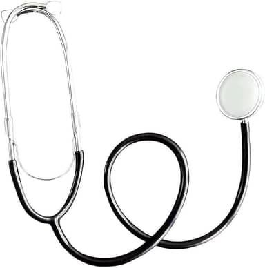 Estetoscópio Veterinário Portátil De Dupla Finalidade, Sem Ruído Estetoscópio De Animais Para Porcos, Bovinos E Ovinos, Black