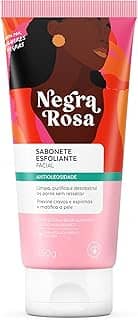Sabonete Esfoliante Facial Negra Rosa Antioleosidade com Ácido Hialurônico 50g