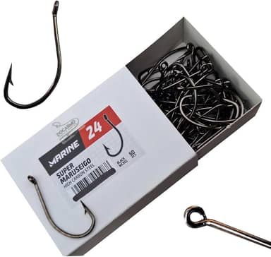 50 Anzol de Pesca Marine Sports Super Maruseigo n° 24 Farpa