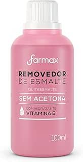 Farmax - Removedor De Esmalte Farmax 100Ml Sem Acetona Uva