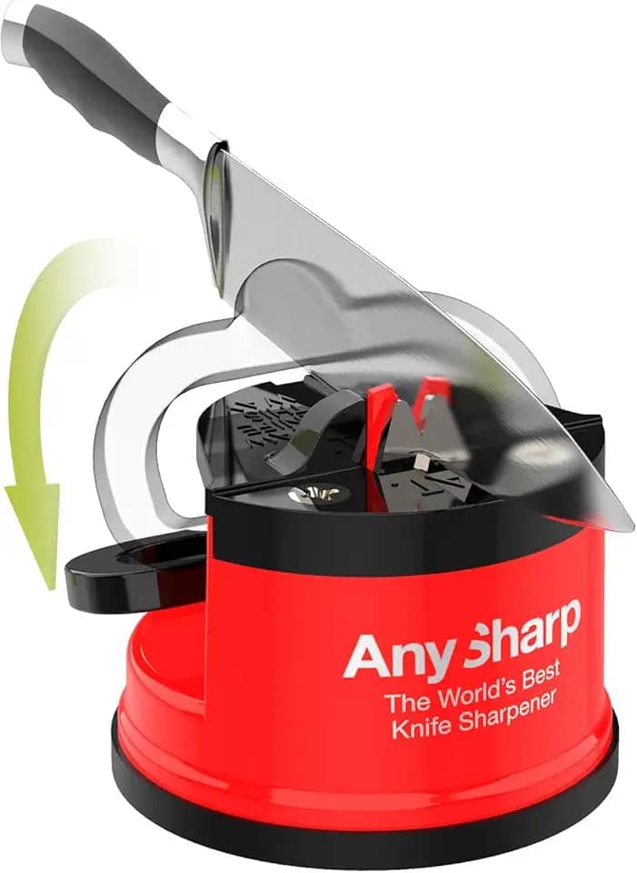 Amolador de Facas Profissional com Ventosa, Portátil, para Cozinha, Tesouras e Alicates de Unha Manicure