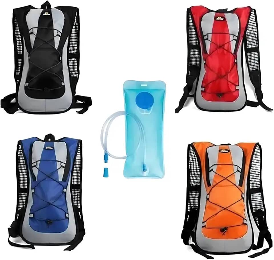 Mochila de Hidratação para Bike e Ciclismo – Bolsa Impermeável Com Reservatório – Leve, Compacta, Esportiva – Corrida, Trilha, MTB e Esportes