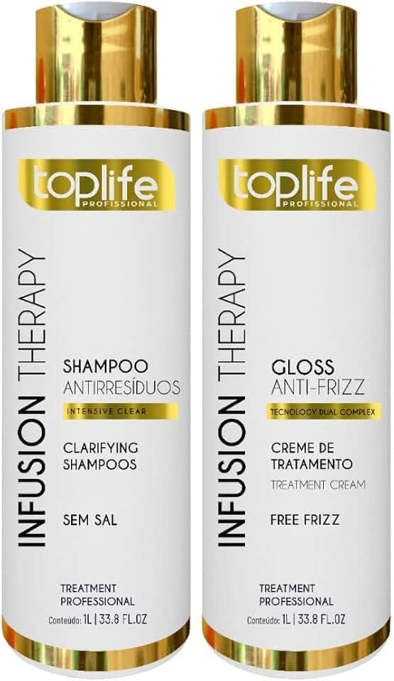 Kit Escova Progressiva Infusion Therapy Toplife Profissional 2x1L