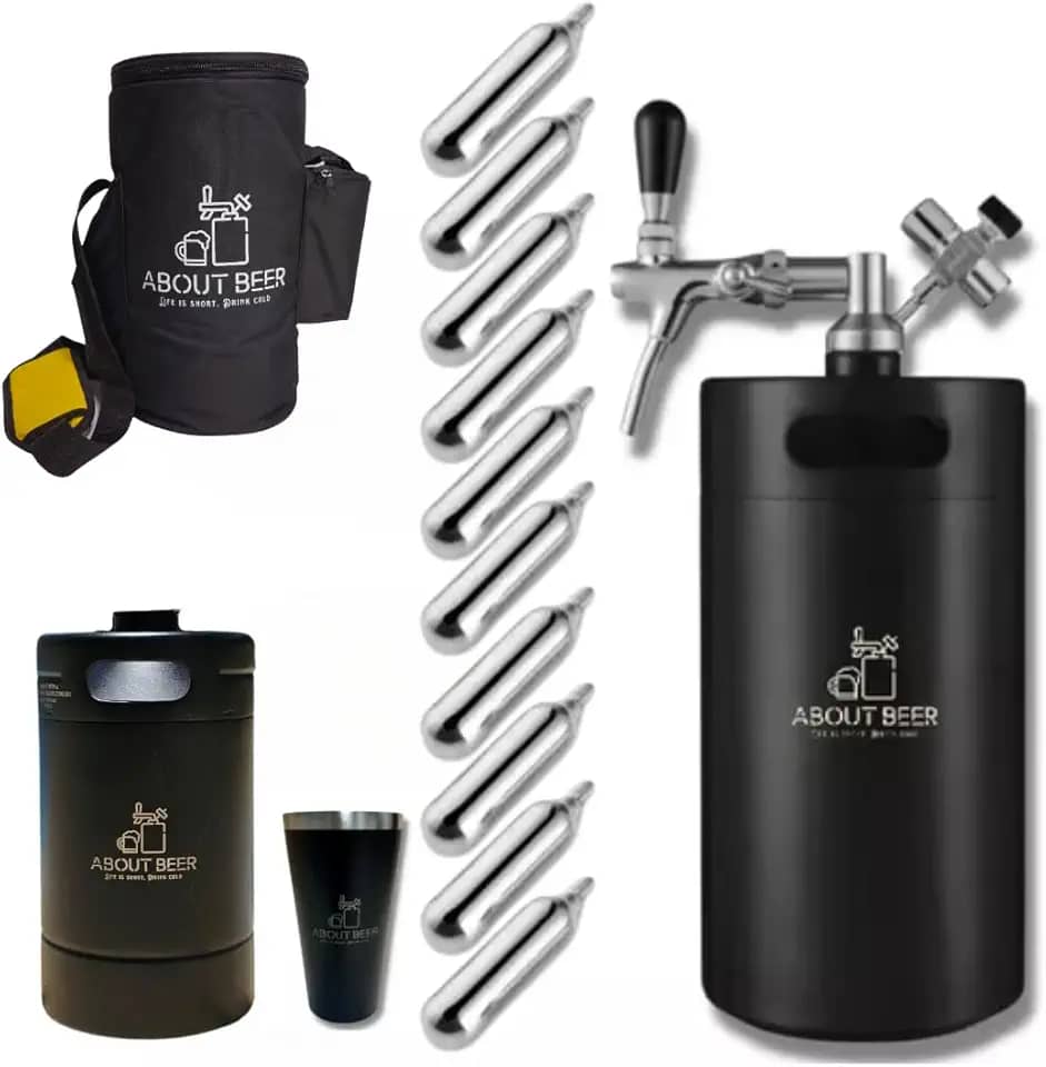 Kit Chopeira Vacuum Keg Portátil About Beer 5 E 2 Litros