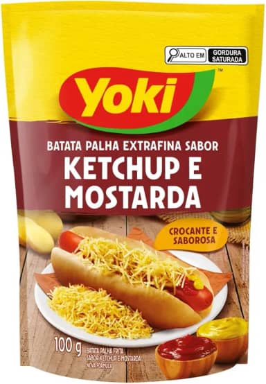 Batata ExtraFina Hot Dog 100g, YOKI