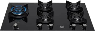 FISCHER COOKTOP GÁS 5 BOCAS TC INFINITY DUO BLAZE MESA VIDRO BLACK BIVOLT 31800-82260