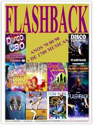 Pen Drive com Músicas Gravadas, Flashback anos 70.80.90