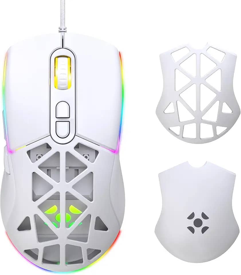 Mouse Gamer Com Fio Striker Branco Fortrek