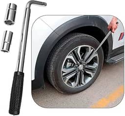 Chave de Roda Telescópica com Soquetes 17-23 Polegadas, Cabo Ergonômico, Acabamento Anticorrosivo