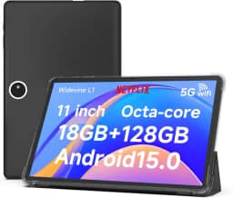 Tablet de 11 polegadas, 18 GB + 128 GB, tablet Android 15, expansível de 1 TB, câmera de 13 MP, processador Octa-Core 5G WiFi 8000 MAH, bateria de 28 cm IPS HD Touchscreen Google Tableta.