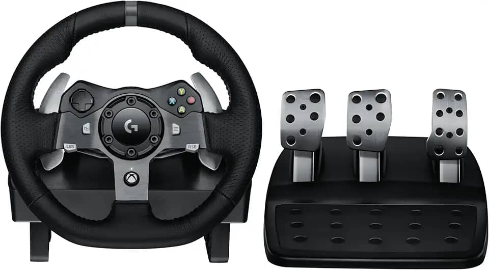 Volante Logitech G920 Driving Force e Pedais com Force Feedback para Xbox Series X|S, Xbox One, PC, Mac