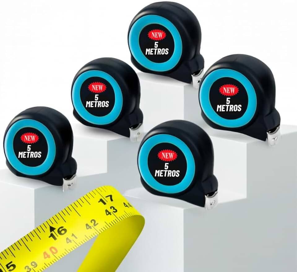 Kit 5 Trenas De Aço 5 Metros Emborrachada Com Trava De Bolso ONyon