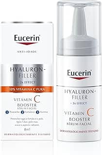 EUCERIN Sérum Facial Vitamina C Pura 10% Concentrado 8ml, Antioxidante, Pele Uniforme, Hyaluron-Filler, Ácido Hialurônico, Antirrugas