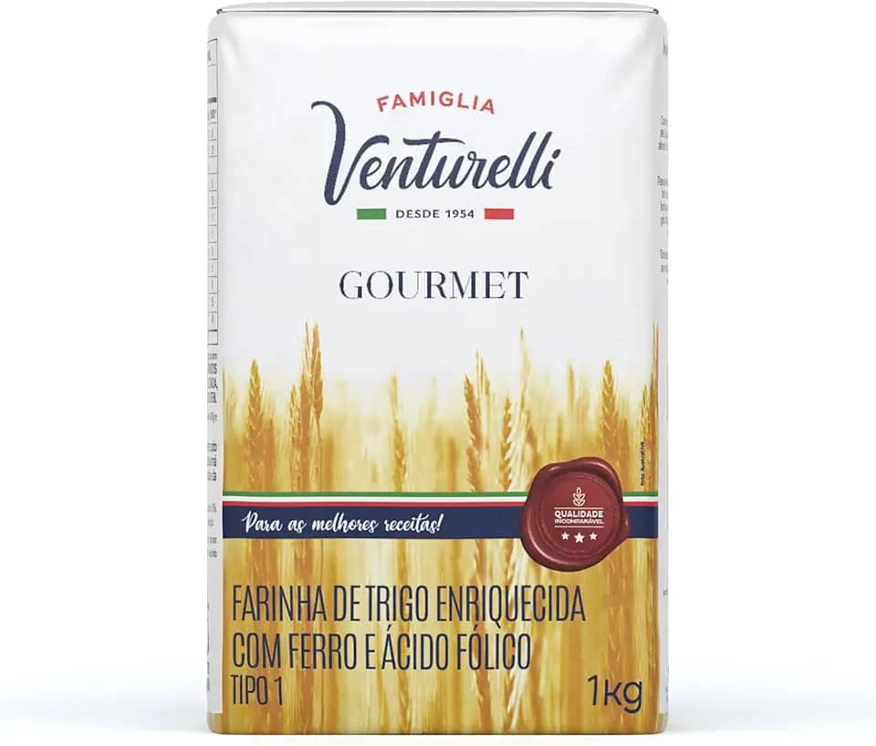 Farinha De Trigo Tipo 1 Famiglia Venturelli Gourmet 1 Kg