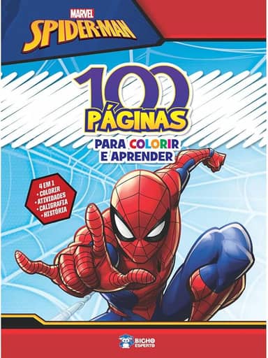 100 Páginas Para Colorir Marvel - Homem Aranha