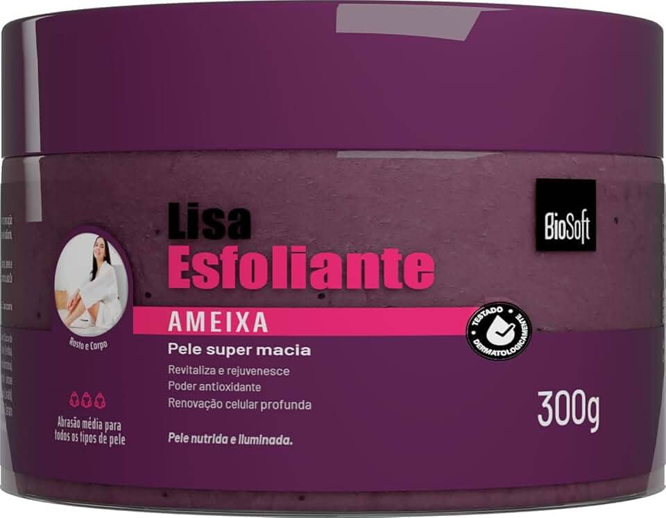 Soft Hair - Esfoliante Corporal Soft Hair Biosoft Lisa 300G Ameixa