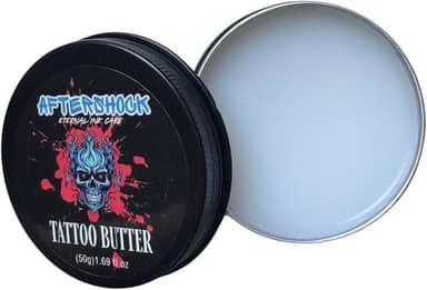 Aftershock Eternal Ink Care Tattoo Butter Balm, Bálsamo de cuidados pós-tatuagem totalmente natural para cura, hidratação e revitalização da pele