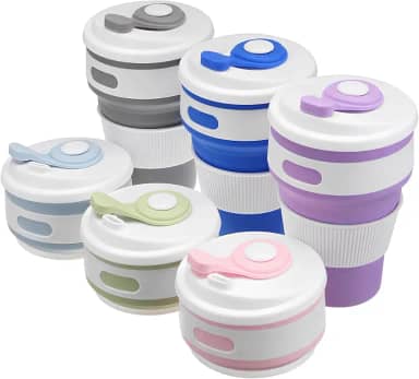 Copo de Silicone Retrátil Dobrável Para Bebidas Frescas Sucos Refrigerante Reutilizável Super Resistente