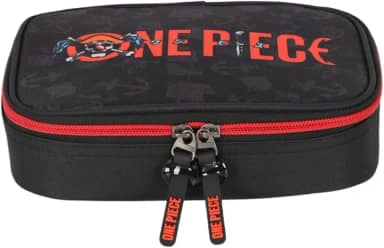 Estojo escolar masculino juvenil one piece Luxcel (VERMELHA)